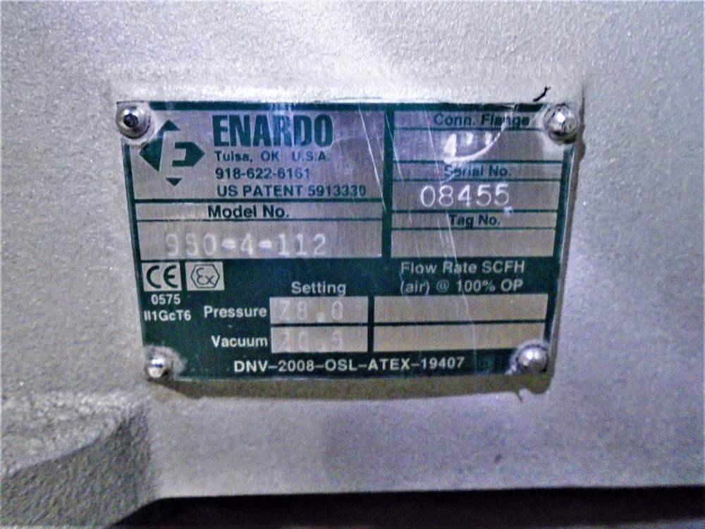 Enardo 4" Pressure Vacuum Relief Vent Valve, #950-4-112